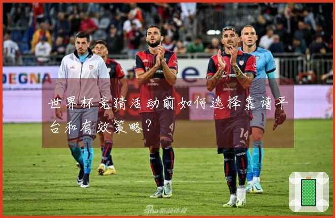 世界杯竞猜活动前如何选择靠谱平台和有效策略？